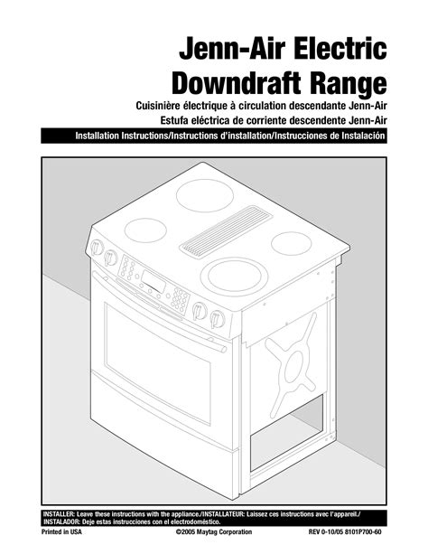 jennair gas range manual